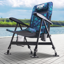 Gunza European fishing chair folding multi-function wild fishing chair 2021 new fishing seat all-terrain reclining