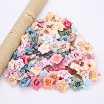 Simulation Sharp Corner Rose Head Fake Flowers Diy Handmade Ring Head Accessories Accessories Silk Flower Wedding Flower Wall Arrangement Material