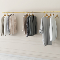 Clothing store hanger display stand on the wall wedding dress hanger childrens clothing shop shelf womens clothing store hanging pole