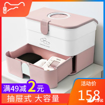 Medicine Box Home Large Capacity Drug Intake Box Home Clothing Home Health Care Children Medicine Case Kits Containing Boxes Small