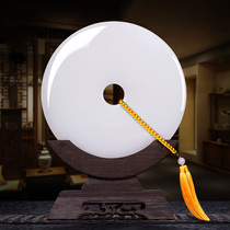 Natural jade buckle ornaments move to new home gift creative Chinese living room wine cabinet home desktop decorations