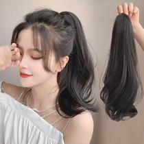 Wig Sheet Can Be Zama Tail 2021 Popular Emulation High-end Real Hair Full Real Person Catch Clip Ponytail Double Mati Tail
