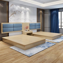 Kunming hotel furniture standard room full set of special bed famous apartment TV cabinet combination single room standard room double bed