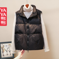 Duck lady down vest women wear 2021 new autumn black vest horse spring and autumn jacket