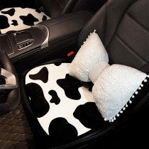 Car cushion goddess single Four Seasons universal winter plush back cushion back seat butt pad car car supplies set