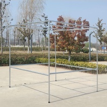 Yishang wood love steel pipe hanger floor-to-ceiling balcony roof cool hanger drying rack thick outdoor drying rack iron