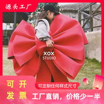 Background wall super large bow decoration shop wedding pendant DIY material package giant net red ins big bow