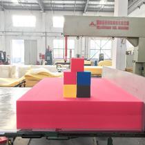 Parent-child flame retardant sponge pool cube trampoline Contrast high rebound kindergarten gray naughty Fort jumping bed Pearl cotton