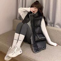 New down cotton clothes Net red vest women wear spring and autumn fashion vest jacket Korean loose horse clip trend
