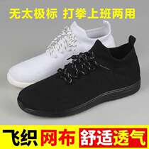 Taiji shoes boxing summer female martial arts male practice cloth shoes mesh training Sports breathable womens shoes mesh shoes weaving net