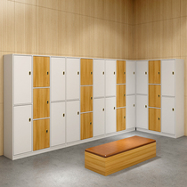 Staff locker Wooden gym induction lock bathroom swimming pool bath center bathhouse yoga gym lockers lockers