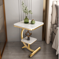 Sofa side balcony small coffee table simple modern creative marble light luxury corner few small round table bedside table Nordic