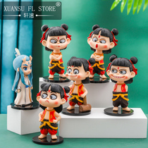 Nezhas demon boys hand decoration model Ao Bing boy toy girl birthday gift car decoration