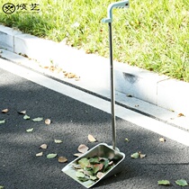 Garbage shovel Household integrated dustpan Single pinch pinch Kei dustpan rub shorty garbage bucket thickened stainless steel