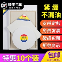 Customized oil picture frame Oil Drawing board blank linen cotton canvas frame wholesale inner frame custom made special shape size round rectangular finished product custom wood frame acrylic watercolor paint clay frame