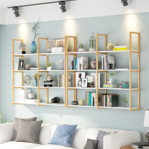 Modern luxury wall shelf multi-layer wall shelf living room storage rack nail cosmetics display rack