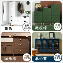  Retro color paint Water-based wood paint Wooden cabinet table self-brush wood paint Old furniture renovation artifact paint