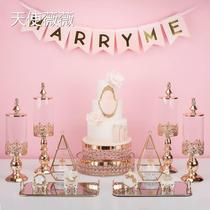 European sugar jars wedding dessert table decoration ornaments sugar jars glass candy jars snacks biscuits storage cans