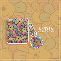 Wen Xia ins flower Pooh bear pendant suitable for Airpods protective cover silicone Apple wireless Bluetooth headset 2 3 generation Pro soft creative earplugs ear cap anti-drop cartoon ornaments cute female