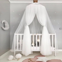 Nordic style Ins Childrens room decoration hanging dome mosquito net Bed curtain Childrens tent bed net Baby mosquito net