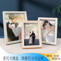 Simple wooden color photo studio 7 8 10 inch photo frame set up event gift nail exhibition