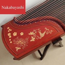 Redwood guzheng solid wood professional test beginner teaching table playing plain noodles
