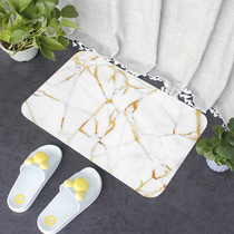 Marble pattern abstract printing diatomaceous earth floor mat Water absorption quick-drying bathroom shower non-slip floor mat Diatomaceous earth floor mat