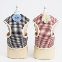 New cross-border pet clothes chest back leash vest medium and small dog cat traction set can be a generation of hair