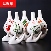 Innovative hand-painted 6 holes Tao flute medium tone C AC Professional beginner teaching to play six holes of pottery flute