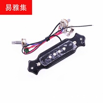 Guitar accessories sound hole pickup EQ equalizer guitar modified line 4 magnetic column black cover black frame