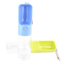 Pet drinking fountain dog outdoor travel portable drinking water fountain with water cup creative button kettle