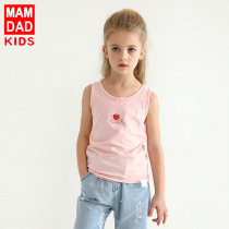 Childrens vest summer cotton quality Three fine boxed boy girl vest harness summer baby vest