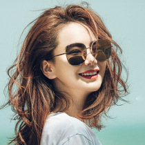 GM sunglasses female blur * retro fashion big frame polarized sunglasses female 2020 new net red Street shooting 51198