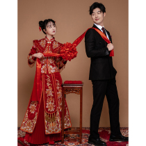 Xiuhe clothing bride 2021 New Chinese wedding dress small man out of the cabinet dress slim dragon and phoenix coat summer thin model