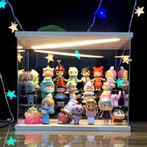 Blind box storage display stand doll hand-held display box bubble Mart storage box acrylic solid wood