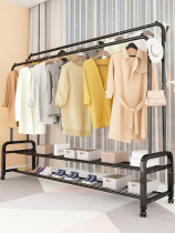 Simple wardrobe bedroom iron frame combination space-saving dormitory folding storage hanging wardrobe storage cloth cabinet
