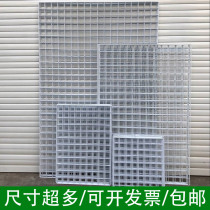 Net red wall decoration ins black and white large iron grid photo wall chic room girl bedroom dormitory