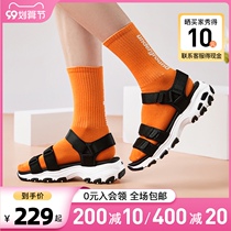 Skechers Skate womens sandals 2021 New Dlites thick soled Velcro casual shoes 31514