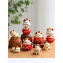 Car ornaments lucky cat Net red car car interior decoration personality creative center console high-end beautiful goddess model