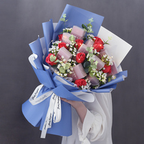 Starry cigarette bouquet Rose soap flower tea Net celebrity creative confession Birthday gift for boyfriend Dad Father