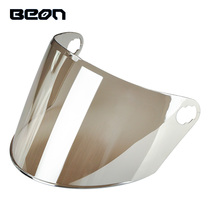 BEON B- 103 helmet special lens black transparent color light silver plated