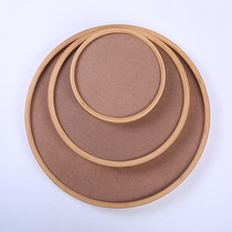 Simple modern round photo frame rural creative hanging wall picture frame outer frame Nanzhu decorative painting frame home