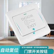 Type 86 concealed door access switch panel automatic reset small out door button cell door button doorbell switch