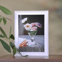 Solid wood photo frame wide European style 5 6 7 8 10 inch a4 home decoration picture frame table hanging wall creative photo frame table frame