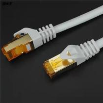 Seven types of network cable 10 Gigabit network jumper CAT7 pure copper core double-shielded network jumper gray 1 meter custom