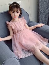 Girl Summer Clothing Children Dress Dress Dress 2022 New Foreign Air Short Sleeve Children Dress Fluffy Dress Superfairy Princess Dresses