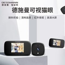 Deschmann original fitted smart cat eye night vision camera visible to snap MY20 doorbell door mirror monitor