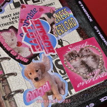 After-school Adventure Asv American Retro Decoration Stickers Dog Hook Cute Millennial Hand Ledger Material