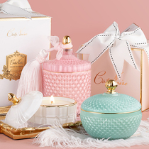 SKINNY TAN scented candle imported essential oil indoor soothe art Cup series to help sleep and lasting fragrance