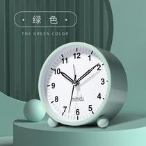 Student alarm clock Student with small children mute simple cute bedside clock Creative luminous lazy personality bedroom
